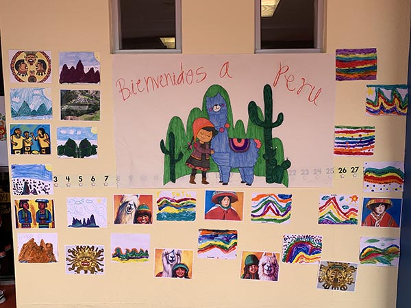 Peru 1st graders art