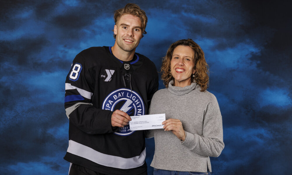 RCMA’s Dani Higgins honored as a Tampa Bay Lightning Community Hero, receiving a $50,000 grant to support building the new Mulberry Community Academy.